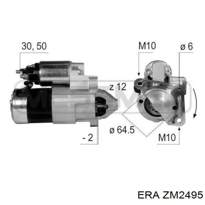 Втягуюче реле стартера 6001547542 Renault (RVI)
