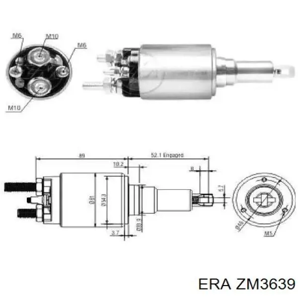 ZM3639 ERA Тягове реле стартера
