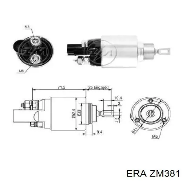 Контактор ERA ZM381 ціна, від 26.96 USD