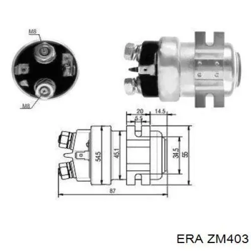 Втягуюче реле стартера SS9005P AS/Auto Storm