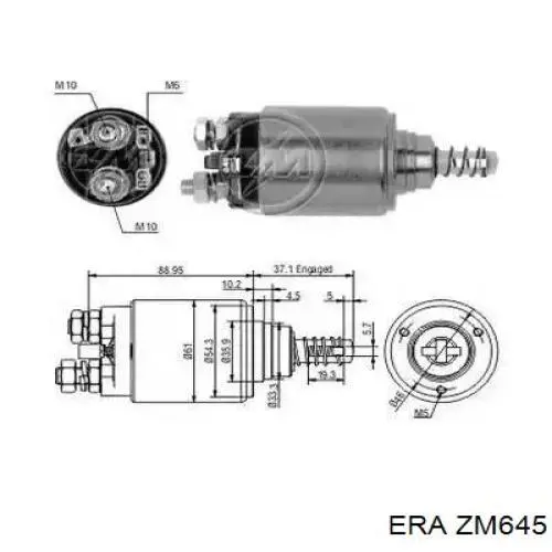 Купити ZM645 ERA Втягуюче реле стартера
