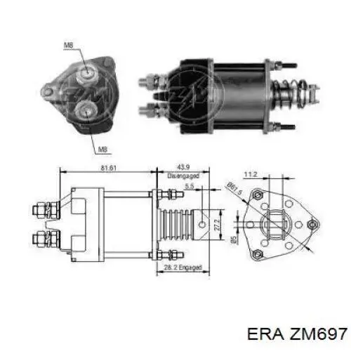 Контактор ERA ZM697 ціна, від 19.75 USD