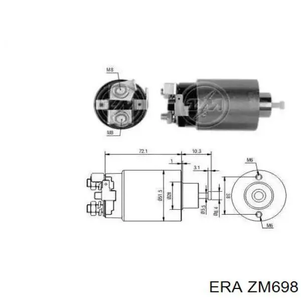 Контактор ERA ZM698 ціна, від 24.48 USD