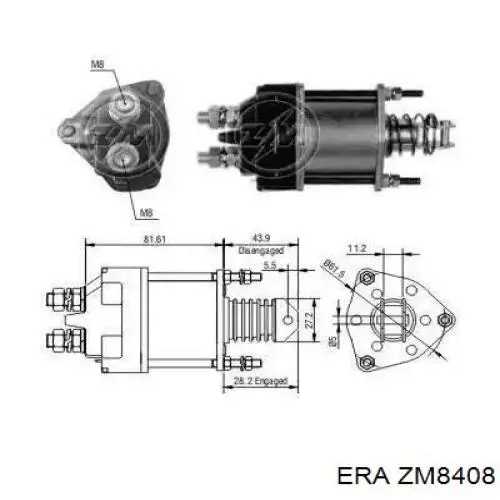 Купити SS5194S AS/Auto Storm Втягуюче реле стартера