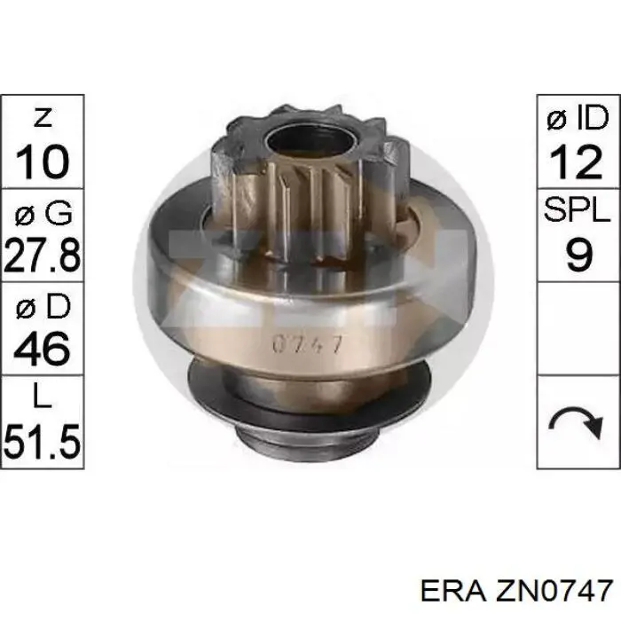Бендикс ERA ZN0747 ціна, від 11.26 USD