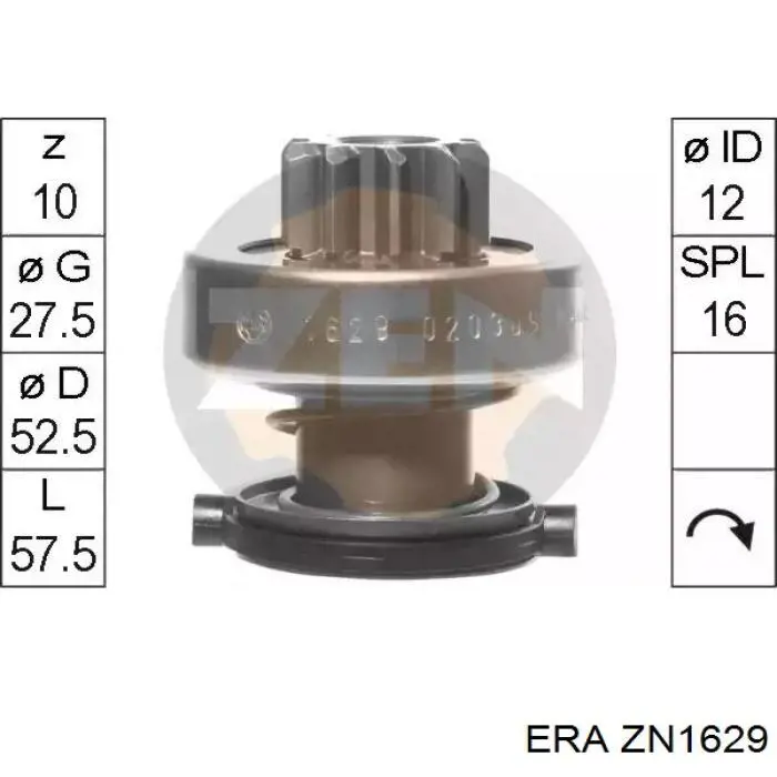 Бендикс стартера ZN1629 ERA