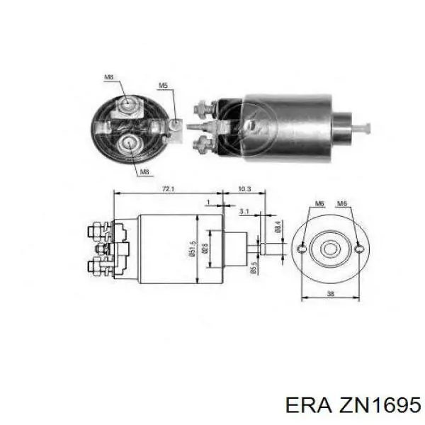 ZN1695 ERA бендикс стартера