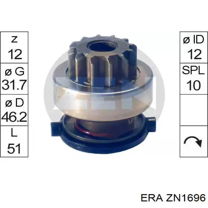 Бендикс ERA ZN1696 ціна, від 13.68 USD