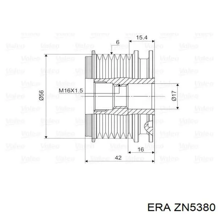 Купити ZN5380 ERA Шків генератора