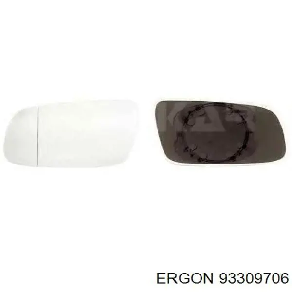 93309706 Ergon дзеркальний елемент дзеркала заднього виду, правого