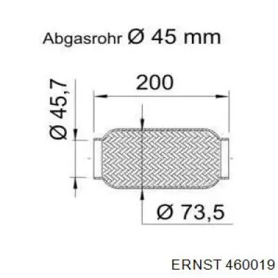 Гофра глушника 460019 Ernst