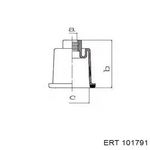 Пильник рульового механізму/рейки, правий ERT 101791 ціна, від 2.05 USD