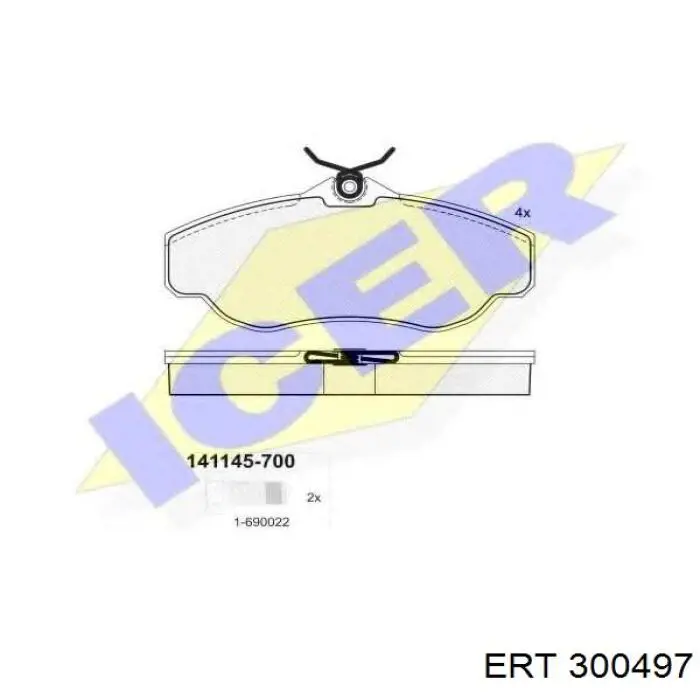 300497 ERT ремкомплект заднього гальмівного циліндру