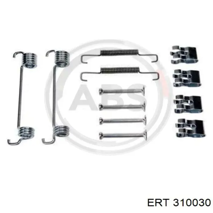 Монтажний комплект задніх барабанних колодок ERT 310030 ціна, від 4.88 USD