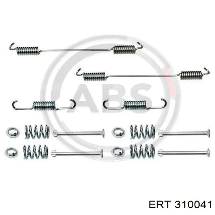 Монтажний комплект задніх барабанних колодок ERT 310041 ціна, від 5.57 USD