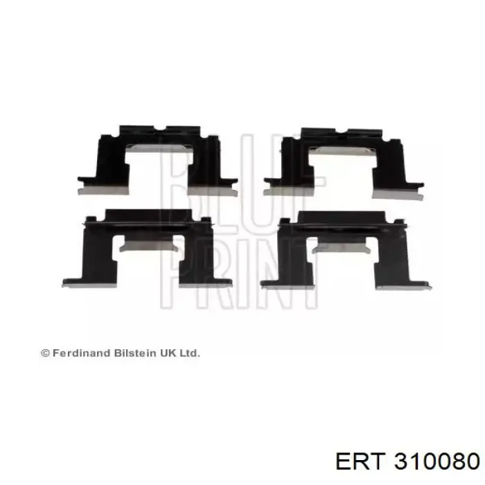 310080 ERT монтажний комплект задніх барабанних колодок