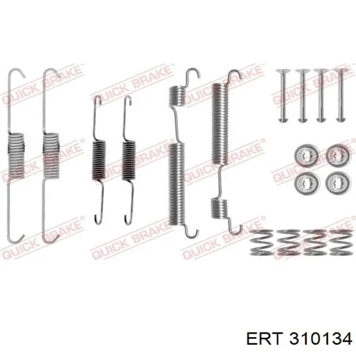 310134 ERT ремкомплект задніх гальм