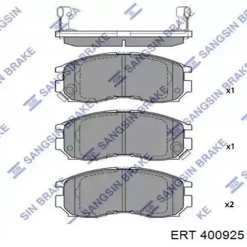 Ремкомплект супорту гальмівного заднього ERT 400925 ціна, від 3.85 USD