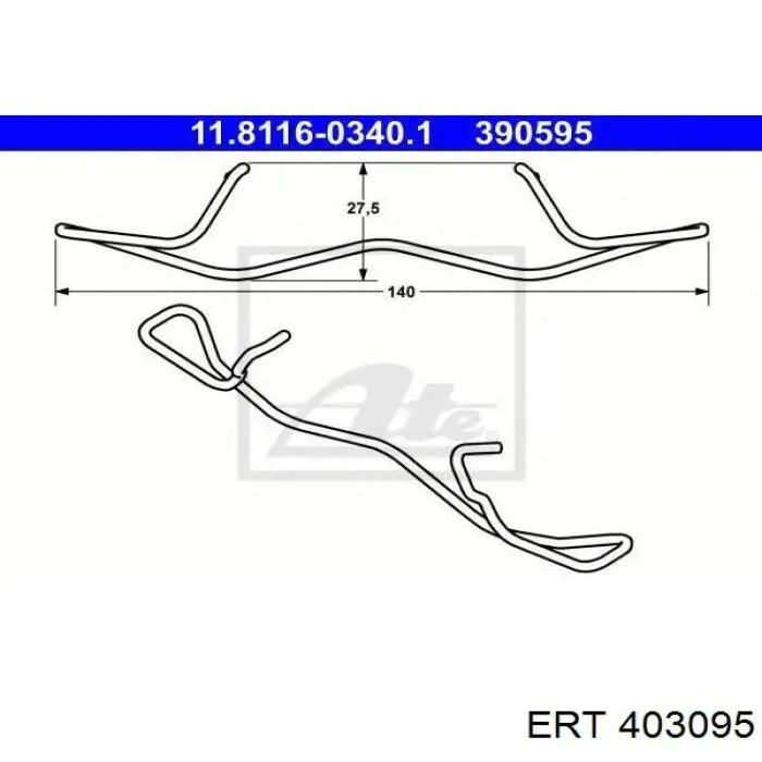 Купити A2474213700 Mercedes Ремкомплект переднього супорту