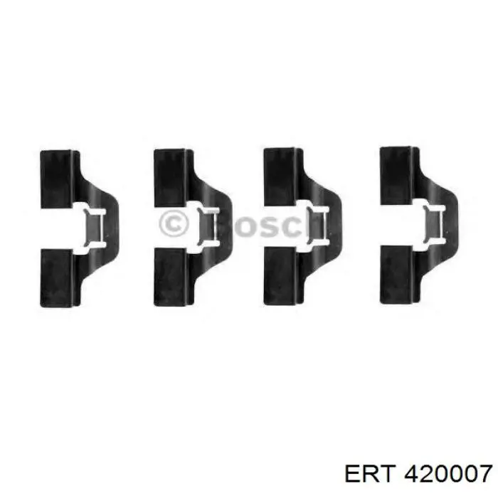 420007 ERT комплект пружинок кріплення дискових колодок, задніх