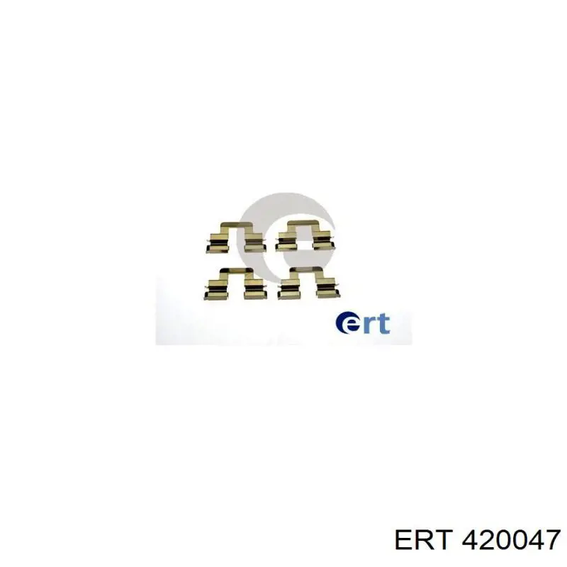 420047 ERT комплект пружинок кріплення дискових колодок, задніх