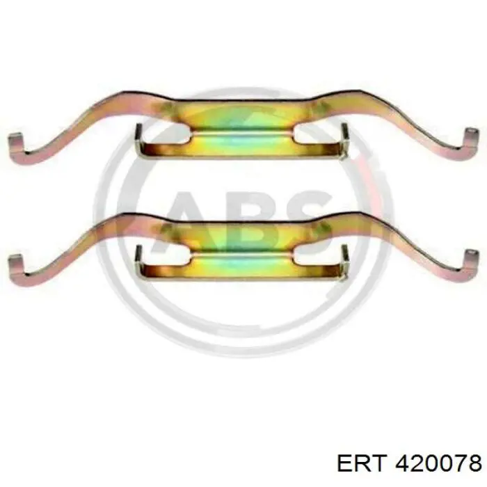Ремкомплект гальмівних колодок ERT 420078 ціна, від 4.41 USD