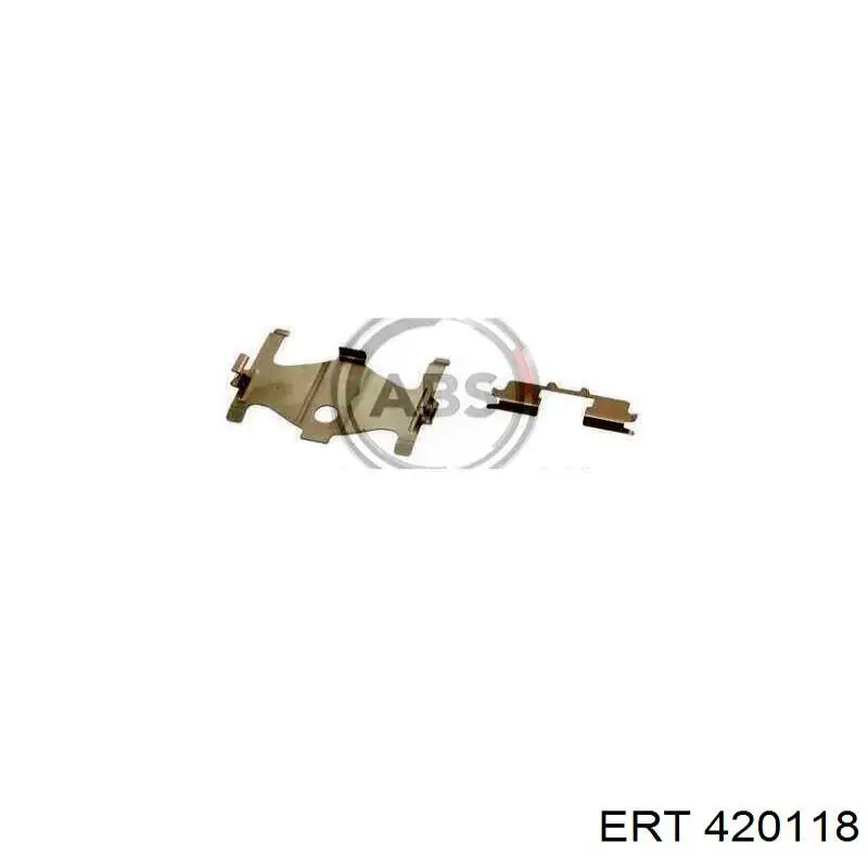 420118 ERT комплект пружинок кріплення дискових колодок, задніх