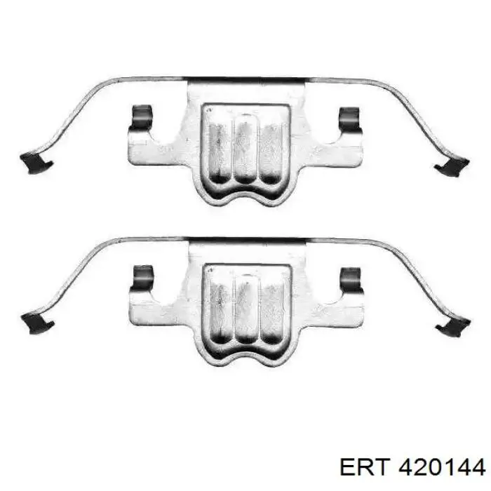 420144 ERT комплект пружинок кріплення дискових колодок, передніх