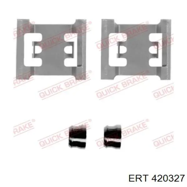 420327 ERT комплект пружинок кріплення дискових колодок, передніх