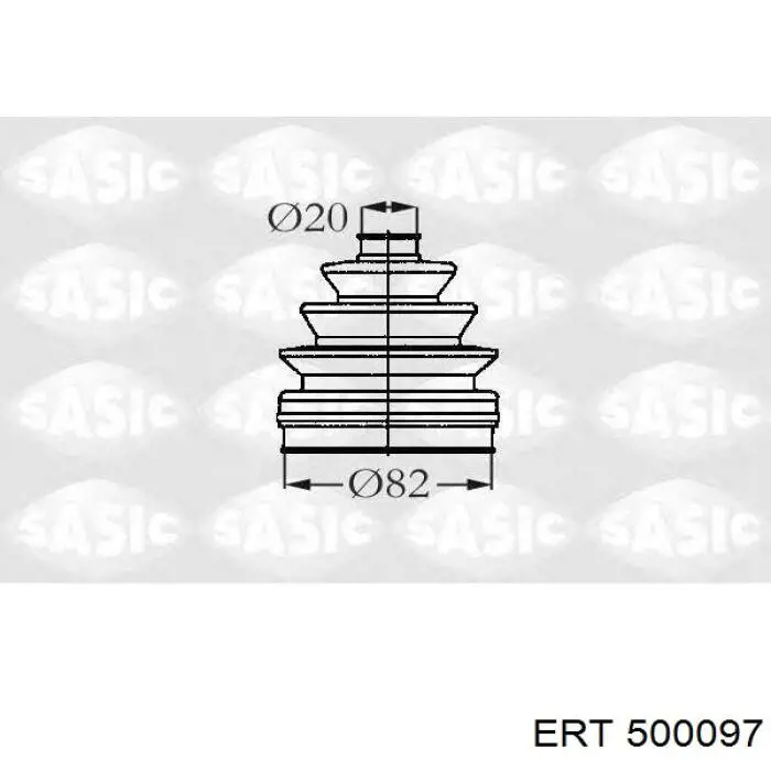 Купити 500097 ERT Пильник шарніра приводу