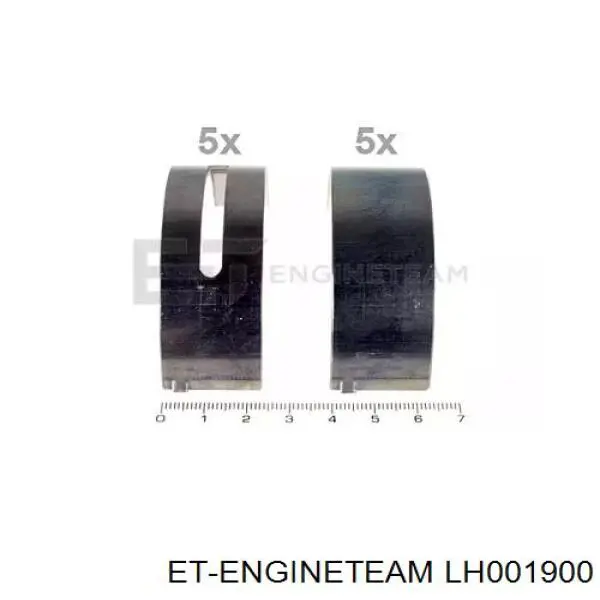Купити LH001900 ET Engineteam Вкладиші колінвала, корінні, комплект, стандарт (STD)