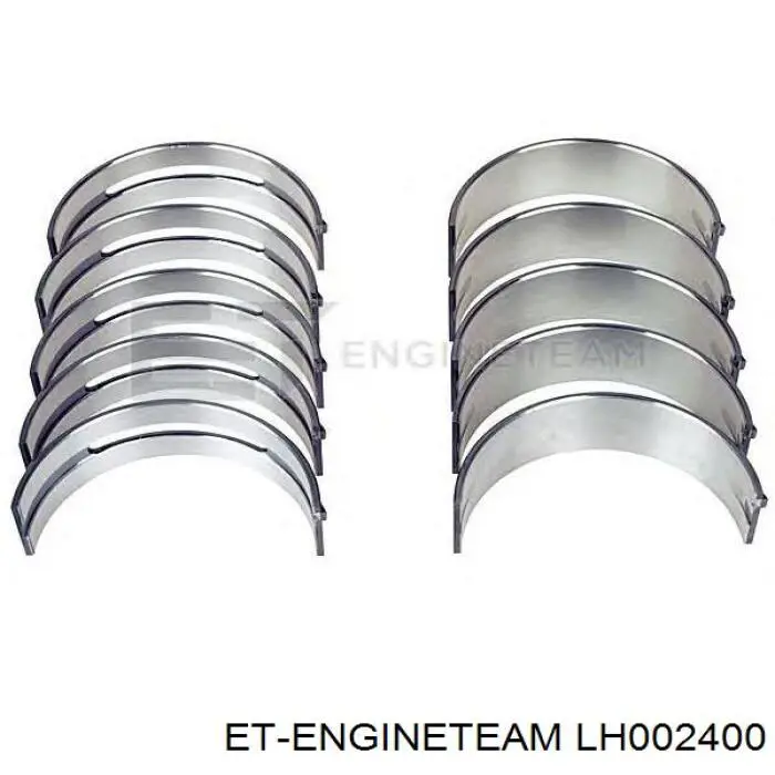 Вкладиші колінвала, корінні, комплект, стандарт (STD) ENT074501STD Engitech