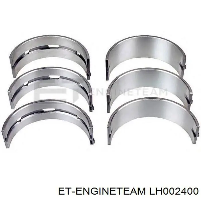 ENT074501STD Engitech Вкладиші колінвала, корінні, комплект, стандарт (STD)