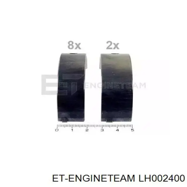 Купити ENT074501STD Engitech Вкладиші колінвала, корінні, комплект, стандарт (STD)