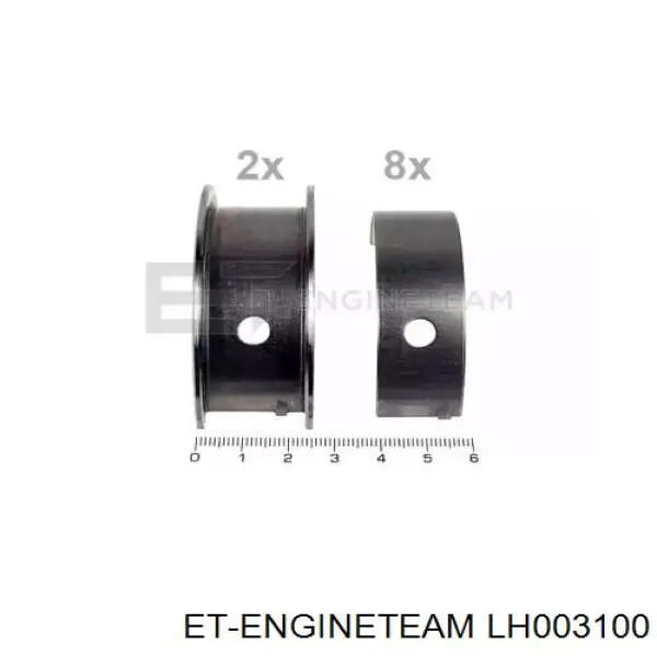 Купити AEM5380 AE Вкладиші колінвала, корінні, комплект, стандарт (STD)