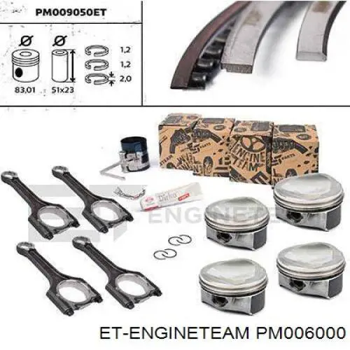 ENT050001STD Engitech Поршень в зборі