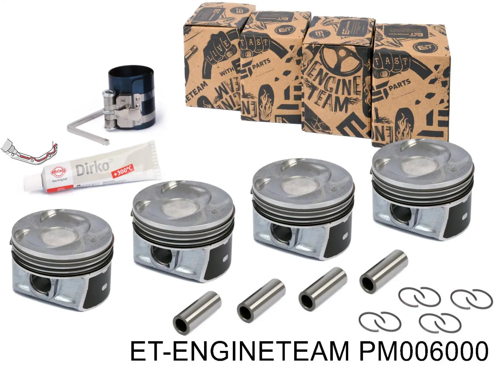 Купити ENT050001STD Engitech Поршень в комплекті на 1 циліндр, STD