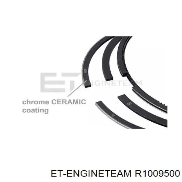 R1009500 ET Engineteam Кільця поршневі на 1 циліндр, STD.