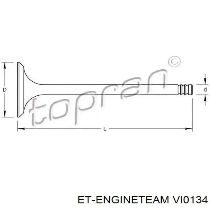 VI0134 ET Engineteam клапан впускний