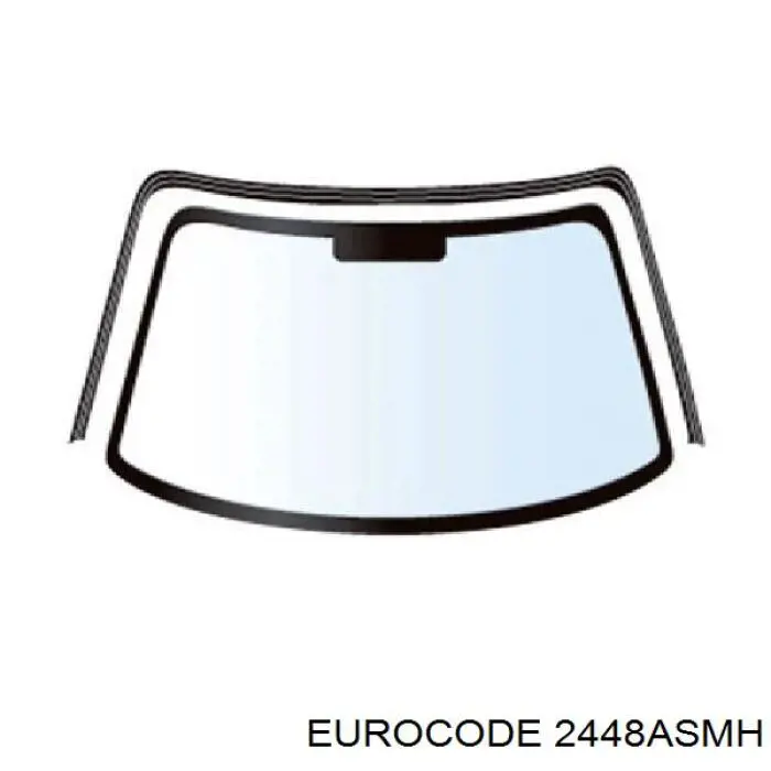 Купити 2448ASMH Eurocode Молдинг лобового скла, верхній