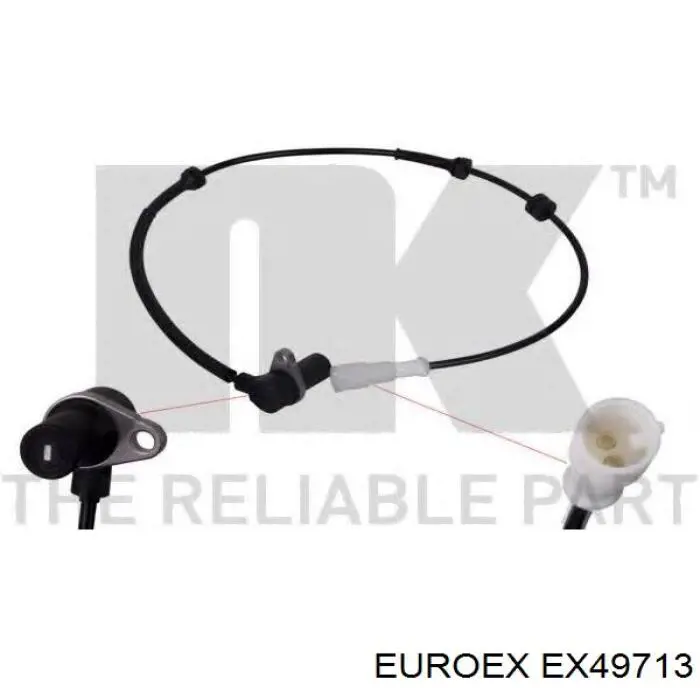 Датчик антиблокувальної системи гальмування Euroex EX49713 ціна, від 13.36 USD
