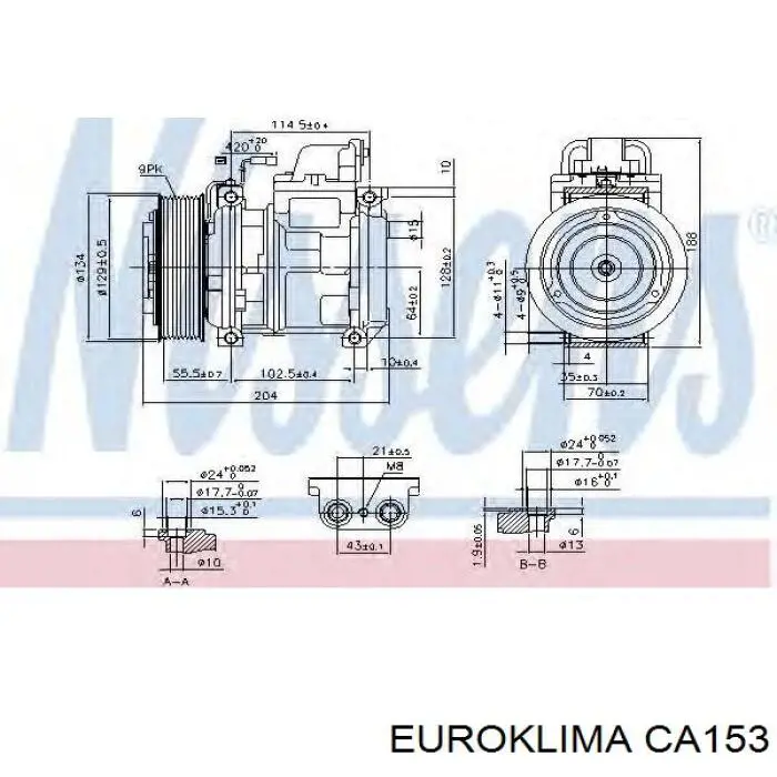 Купити CA153 Euroklima Фільтр очищення масла відцентровий