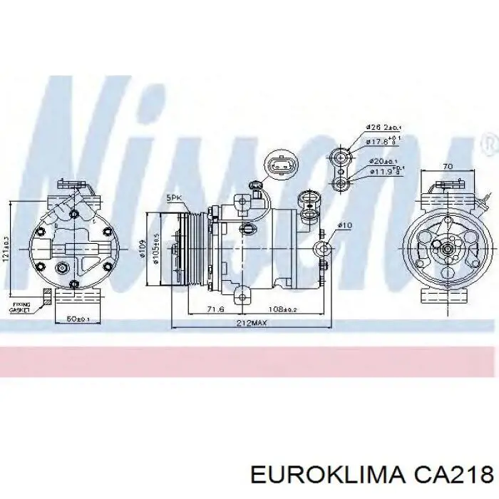 Купити CA218 REMA-PARTS Муфта компресора кондиціонера