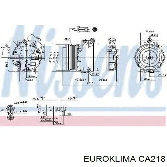 CA218 REMA-PARTS Привід компресора системи опалення