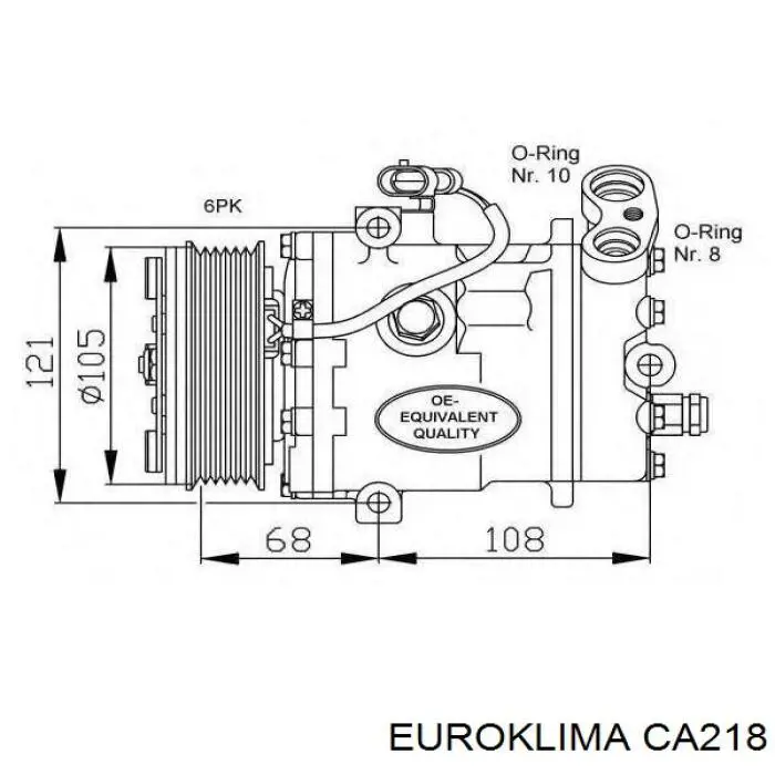 Муфта компресора кондиціонера REMA-PARTS CA218 ціна, від 50.90 USD