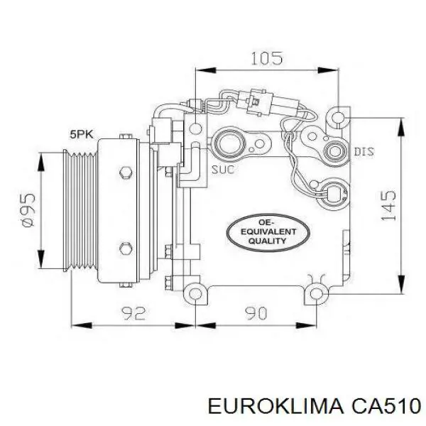 Шків компресора кондиціонера Euroklima CA510 ціна, від 88.66 USD