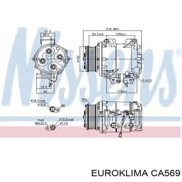 Шків компресора кондиціонера Honda CR-V 3 (RE) (Хонда Црв)