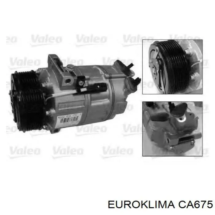 Шків компресора кондиціонера CA675 Euroklima