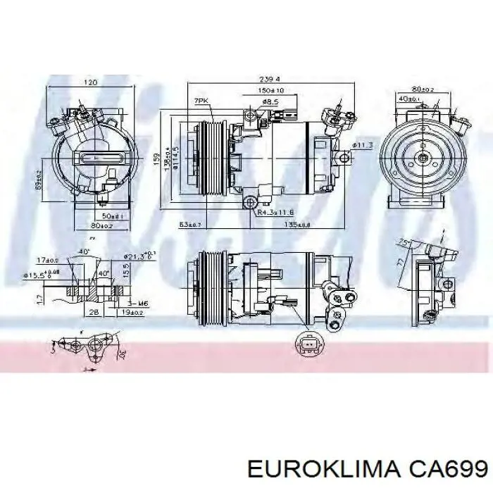 CA699 REMA-PARTS Привід компресора системи опалення