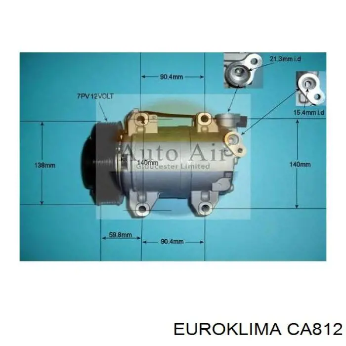 CA812 Euroklima Привід компресора системи опалення